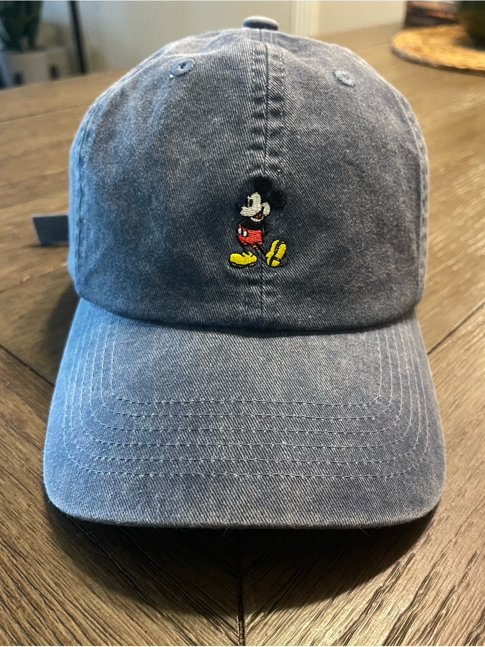 Disney Parks Mickey Mouse Embroidered Dad Hat - Washed Denim Blue - Picture 13 of 13